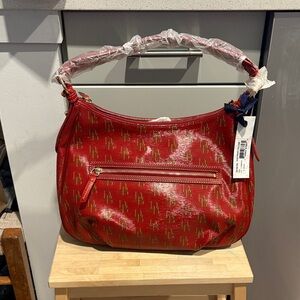 NWT Dooney & Bourke Red east/west Collin’s bag